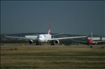 Qantas A330 at Brisbane Airport